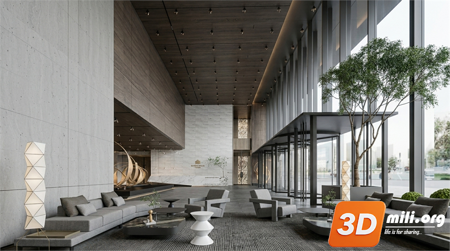 Lobby front desk Skp Files 